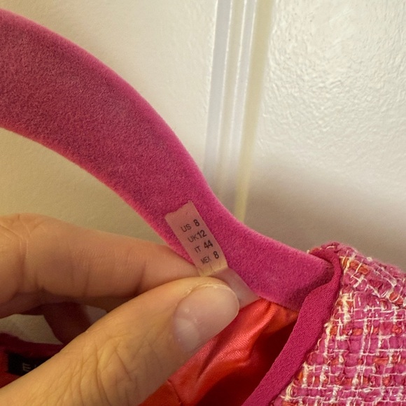 Elie Tahari tweed shift dress pink size 8 - Picture 4 of 8